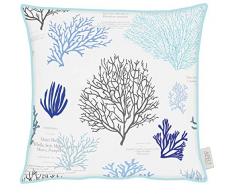 Apelt Housse de Coussin, Coton, Bleu, 40 x 40 x 0,5 cm