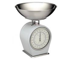 Kitchen Craft LNSCALEGRY Living Nostalgia Ãchelles de Cuisine MÃ©caniques, Acier, Gris/Argent, 32 x 32 x 22 cm