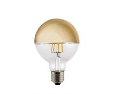 LED Vintage RLED lumiÃ¨re chaude ampoule lED filament globe E27, 6Â W, or, 14Â x 9Â cm