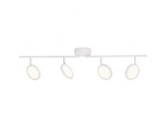 Brilliant G71532/05 Plafonnier, Metal/Plastique, Blanc