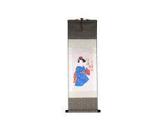 lachineuse KAKEMONO Ambiance du Japon - Impression sur Soie - 100 cm X 30 cm