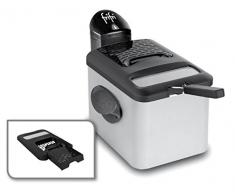 Frifri 3528DuoFil 1905 Duo Fil Pro Design Friteuse, 3200 W, 3.5 liters, Noir, Gris