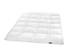 Traumnacht Couette en Duvet Extra Chaud avec 4 cm de Haut et 80% de Duvet et 20% de Plumes, Blanc, 200 x 200 cm