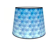 Abat-jours 7111308018260 Conique ImprimÃ© Tom Lampadaire, Tissus/PVC, Multicolore