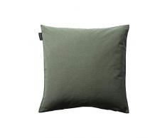 LINUM Annabell Housse de Coussin, Coton, Vert Olive, 40 x 40 cm