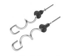 Krups XF905D10 2 Crochets Petrin pour Batteur 3 Mix 9000 Acier Inox