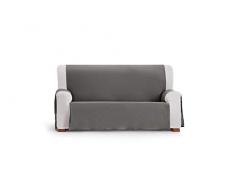 Eysa Somme Protect Imperméable et Respirant Housse de canapé 100% Polyester, Gris, 190 cm.