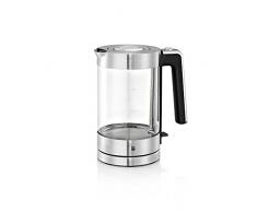WMF LONO Bouilloire Ãlectrique en Verre (Qualité Schott Duran®), Grande Capacité 1,7 L, Superbe Design, Finition Inox Cromargan, Ultra Rapide 3000W, 0413150011