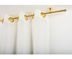 Tringle à Rideaux: à 20 mm sans Anneaux, L. 380 cm. en Laiton Poli â Complet