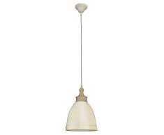 Naeve Leuchten 6076111 Suspension, Métal, E27, 60 W, Beige