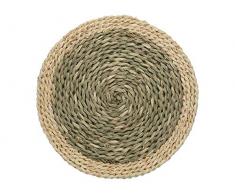 Creative Tops Sets de Table Ronds en Herbe Naturelle Marron/crÃ¨me 30 cm