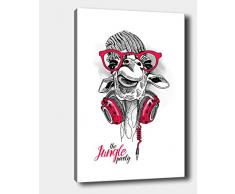 Bonamaison Peinture sur toile, multicolore, 50 x 70 cm - Conçu et fabriqué en Turquie