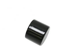 GARDINIA Embouts de Tringle à Rideau, 2 Pièces, Série Chicago, 20 mm de Diamètre, Métal, Noir