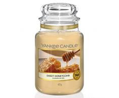 Yankee Candle bougie jarre parfumée | grande taille |Alvéoles de miel | jusquâà 150 heures de combustion | La Collection Garden Hideaway