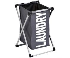 AmazonBasics Panier Ã linge simple Gris foncÃ©