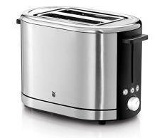 WMF LONO Grille Pain, 2 Fentes Grande taille, 7 niveaux de Brunissage, Réchauffe Viennoiserie, Design Elégant, Inox Cromargan haute Qualité, 900W, 0414090011