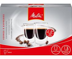 Melitta Lot de 2 Verres pour Café Expresso - 13,7 X 7 X 9,2 cm