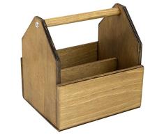 Chalkboards UK Tableaux Noirs Britannique en Bois à Condiment Support pour Table de Bar et Tops H x P x l, Bois, Noir, Hâ¯: 185 x Dâ¯: 155 x lâ¯: 200 mm