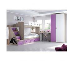 TATOUTEX 3613248929476 Sticker Mural, Violet, L 108cm x H 90cm