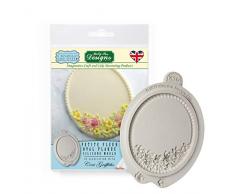 Moule Ã plaque ovale en silicone Ceri Griffiths pour dÃ©coration de gÃ¢teaux, travaux manuels, cupcakes, sugarcraft, bonbons, cartes et argile, approuvÃ© par les aliments, fabriquÃ© au Royaume-Uni
