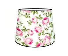 Abat-jours 7111304420197 Conique ImprimÃ© Leonni Lampadaire, Tissus/PVC, Multicolore