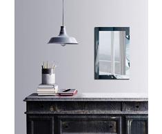 Bonamaison Décoration Murale Impression sur Miroir Encadré sur Toile, Dimensions: 40 x 60 Cm - Conçu et fabriqué en Turquie