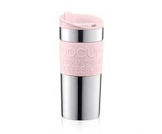 Bodum - 11068-340B-Y19 - TRAVEL MUG - Mug de Voyage Isotherme en Inox Double Paroi, Couvercle Ã Clapet - 0.35 l