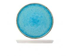 Cosy & Trendy 9222345 Assiette à Dessert Laguna-Azur-D 21,5 Cm, Grès, Turquoise