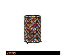 ZONS Pampille Lampe A Poser H24.5cm Noir