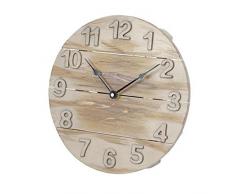 Platinet PZMA Horloge Murale mÃ©canique avec Cercle Marron