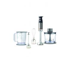 Kenwood Mixeur Plongeant HDM804SI, Triblade System Pro, Mixeur Multifonctions 1000 W, Noir et Gris