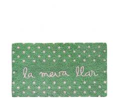 laroom Paillasson Motif La meva llar 40x70x1.8 cm Vert