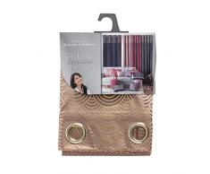 douceur dintÃ©rieur rideau a oeillets 140x240 cm velours+top or duchesse rose
