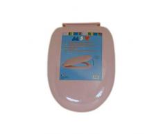 MSV 140053 Abattant WC Rose Fermeture Douce, Plastique/PolypropylÃ¨ne, 33 x 40 x 2,5 cm