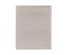Essix - Drap Plat Triumph Line Satin de coton Cendre 180 x 290 cm