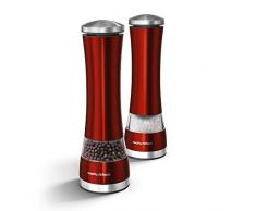 Moulin à sel et poivre électronique par MORPHY. Red
