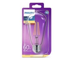 Philips ampoule LED E27 Edison Filament 7W Equivalent 60W Claire Blanc chaud