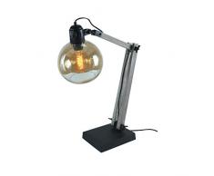 ZONS Lampe À Poser Industry + Ampoule Edison Noir