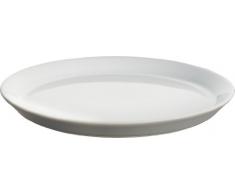 Alessi Dc03/5 Lg Tonale Assiette à dessert en Céramique Stoneware, Light Grey, Set de 4 Pièces