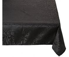 Lovely Casa Nappe, Polyester, Noir, 240x145 cm