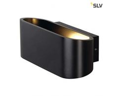 SLV - OSSA R7s applique oval noir mat R7s 78mm max 100W upetdown - 151450