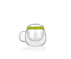 Tea Soul B6021828 Tasse avec Infuser Verre Vert 500 ml