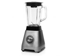 Princess Blender Power XL-Moteur Puissant de 1250W-Bol en Verre 1,75 L, Argent