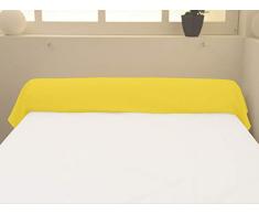 Soleil docre Taie de traversin, Coton, Jaune, 45 x 205 cm