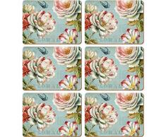 Creative Tops Wine Premium Lot de 6 Sets de Table avec Dos en liÃ¨ge, Bois Dense, Bleu, Medium Placemats