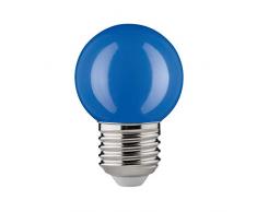 Paulmann 28530 LED Ampoule SphÃ©rique 2W, E27, 230V, Bleu antichoc
