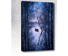 Bonamaison Peinture sur toile, multicolore, 50 x 70 cm - Conçu et fabriqué en Turquie