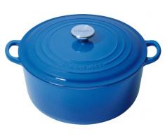 Le Creuset 21001182002461 Tradition Cocotte Rond Fonte Bleu Marseille 18 cm