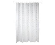 Beldray La041692raq Gouttes deau Rideau de Douche avec Crochets, 180Â x 180Â cm, Peva, Blanc/Turquoise, Blanc