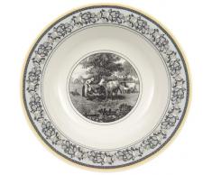 Villeroy & Boch Audun Ferme Assiette Ã salade, Porcelaine Premium, Blanc/Gris